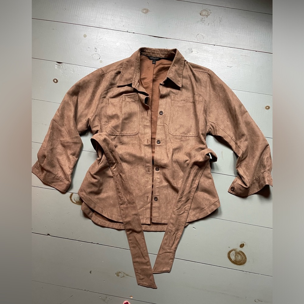 Banana Republic Tie Light Jacket Button Up